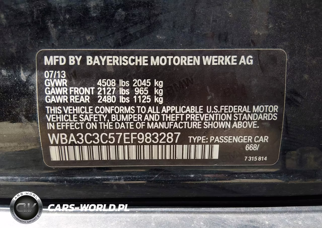2014 BMW 320I xDrive VIN:WBA3C3C57EF983287 - 9