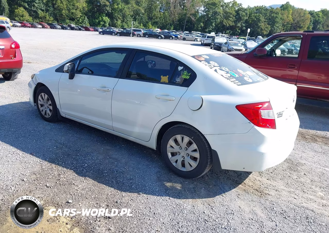 2012 Honda Civic Lx VIN:2HGFB2F59CH300401 - 3