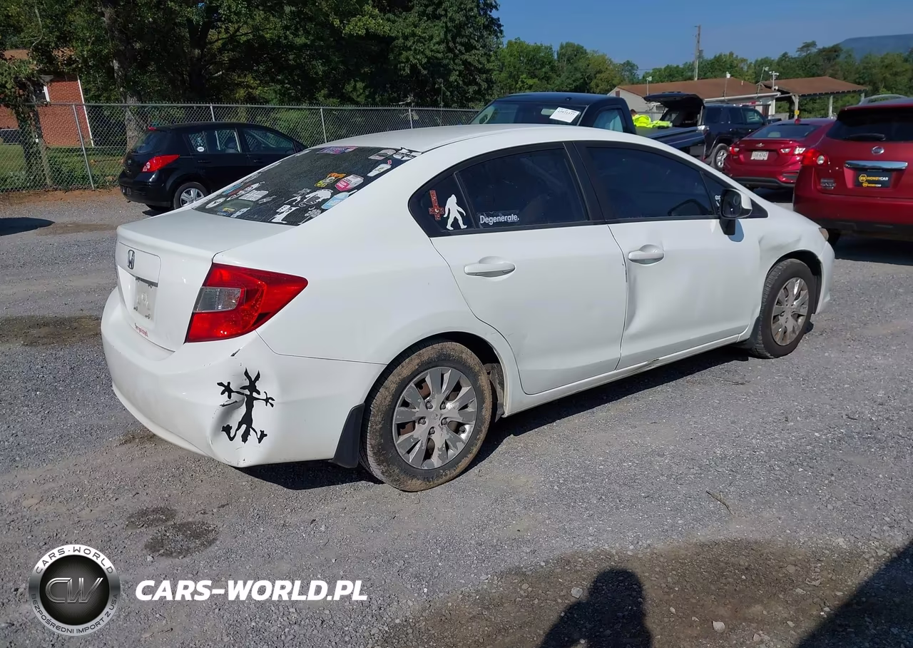 2012 Honda Civic Lx VIN:2HGFB2F59CH300401 - 4
