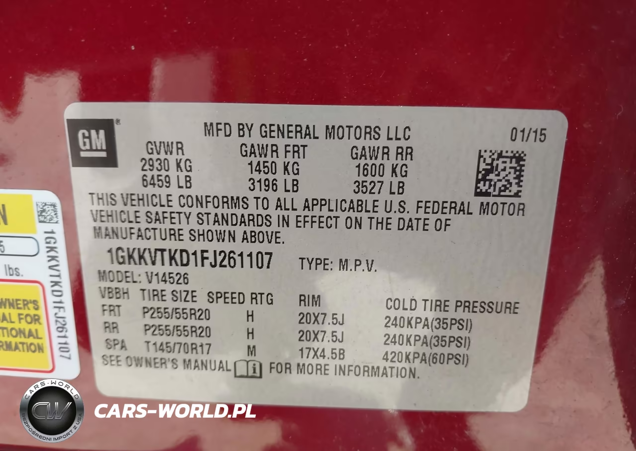 2015 GMC Acadia Denali VIN:1GKKVTKD1FJ261107 - 8