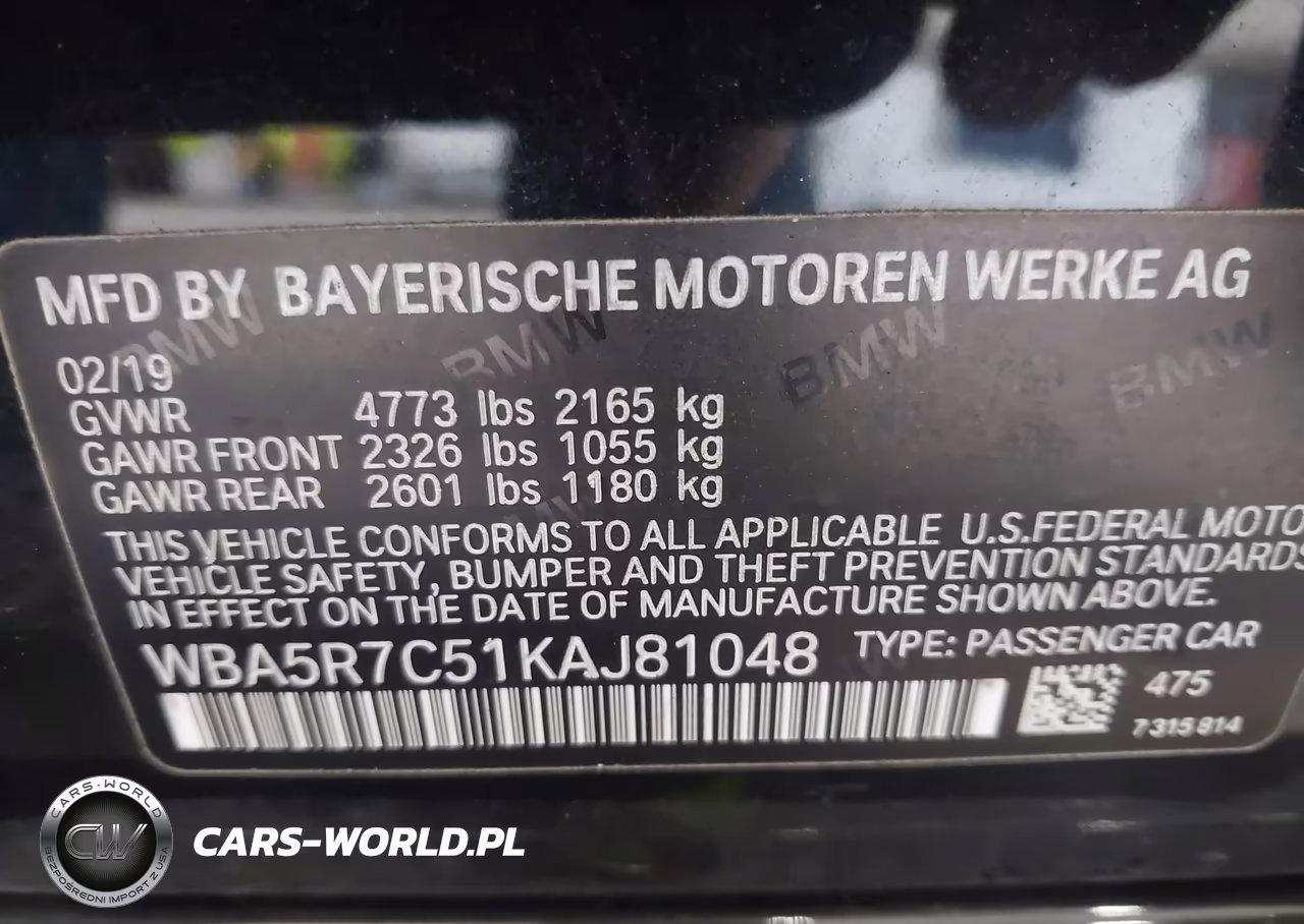 2019 BMW 330I xDrive VIN:WBA5R7C51KAJ81048 - 9