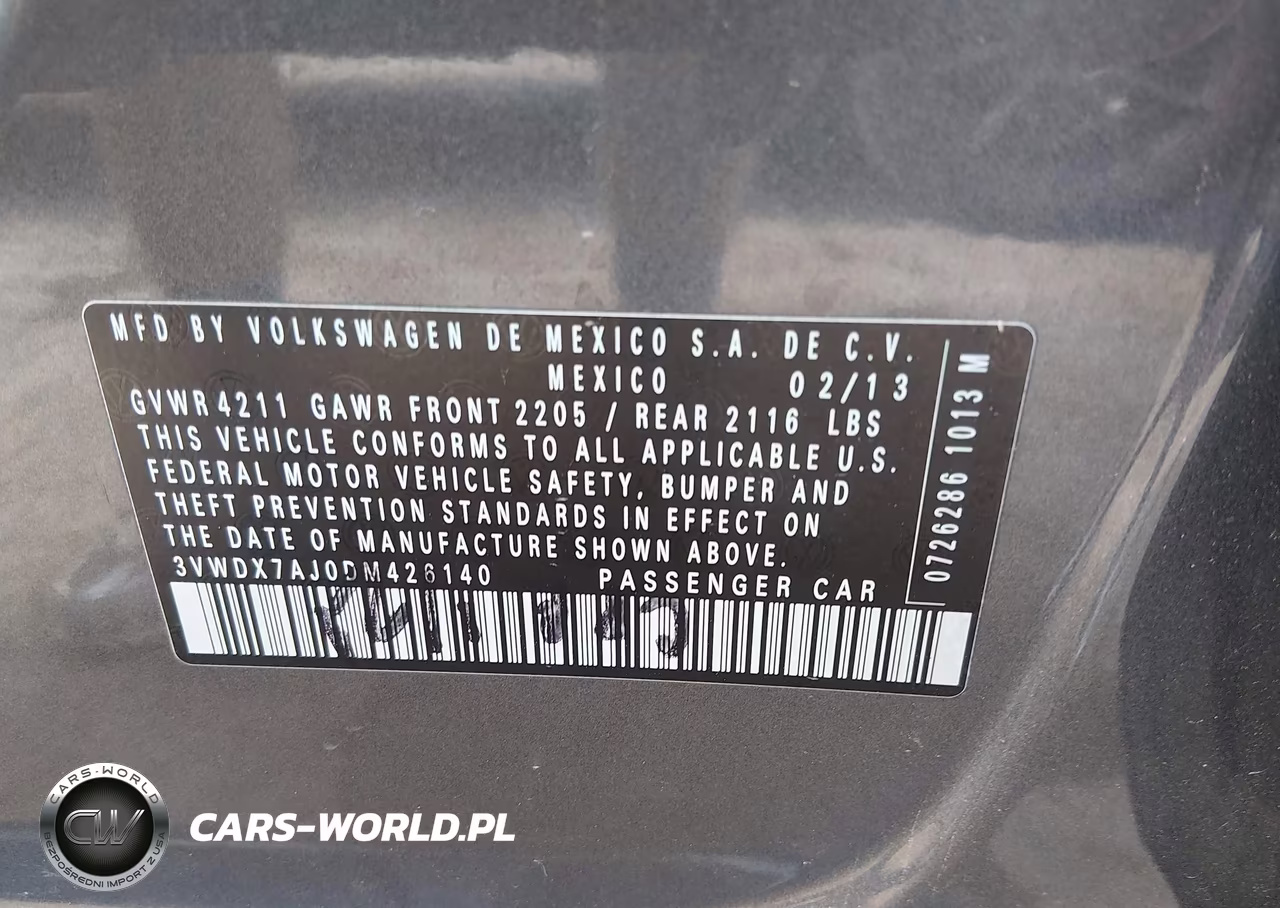 2013 Volkswagen Jetta 2.5L Se VIN:3VWDX7AJ0DM426140 - 9