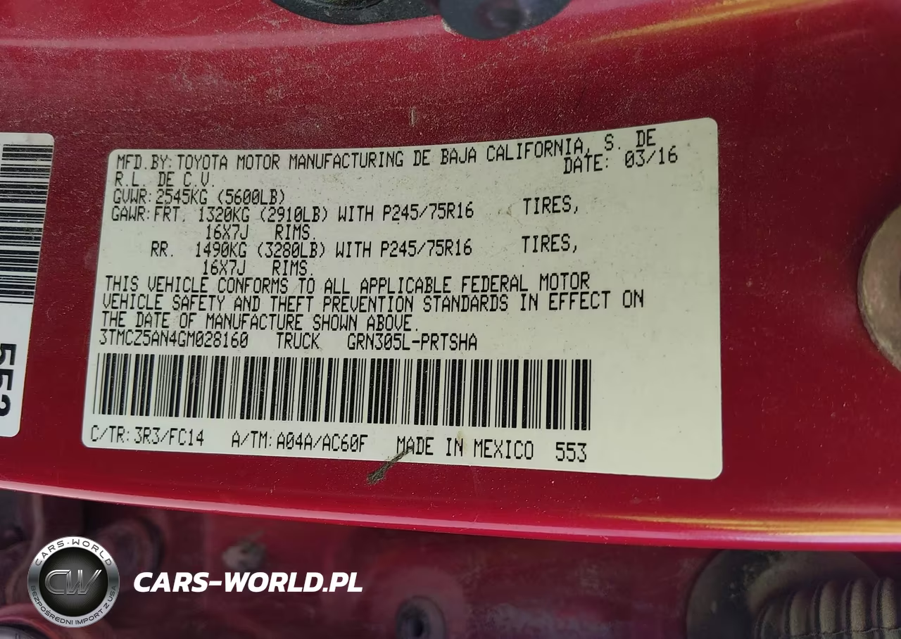 2016 Toyota Tacoma Sr5 V6 VIN:3TMCZ5AN4GM028160 - 9