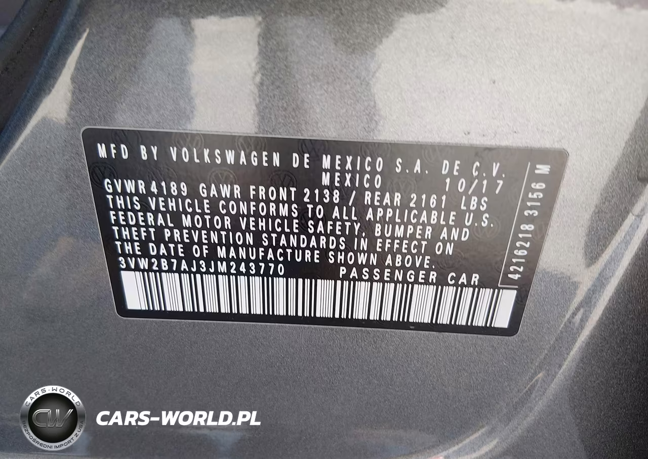 2018 Volkswagen Jetta 1.4T S VIN:3VW2B7AJ3JM243770 - 9