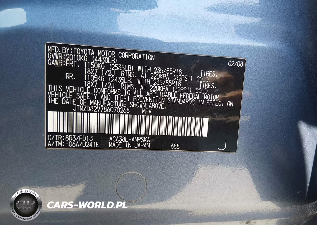 2008 Toyota Rav4 Sport VIN:JTMZD32V786070268 - 9
