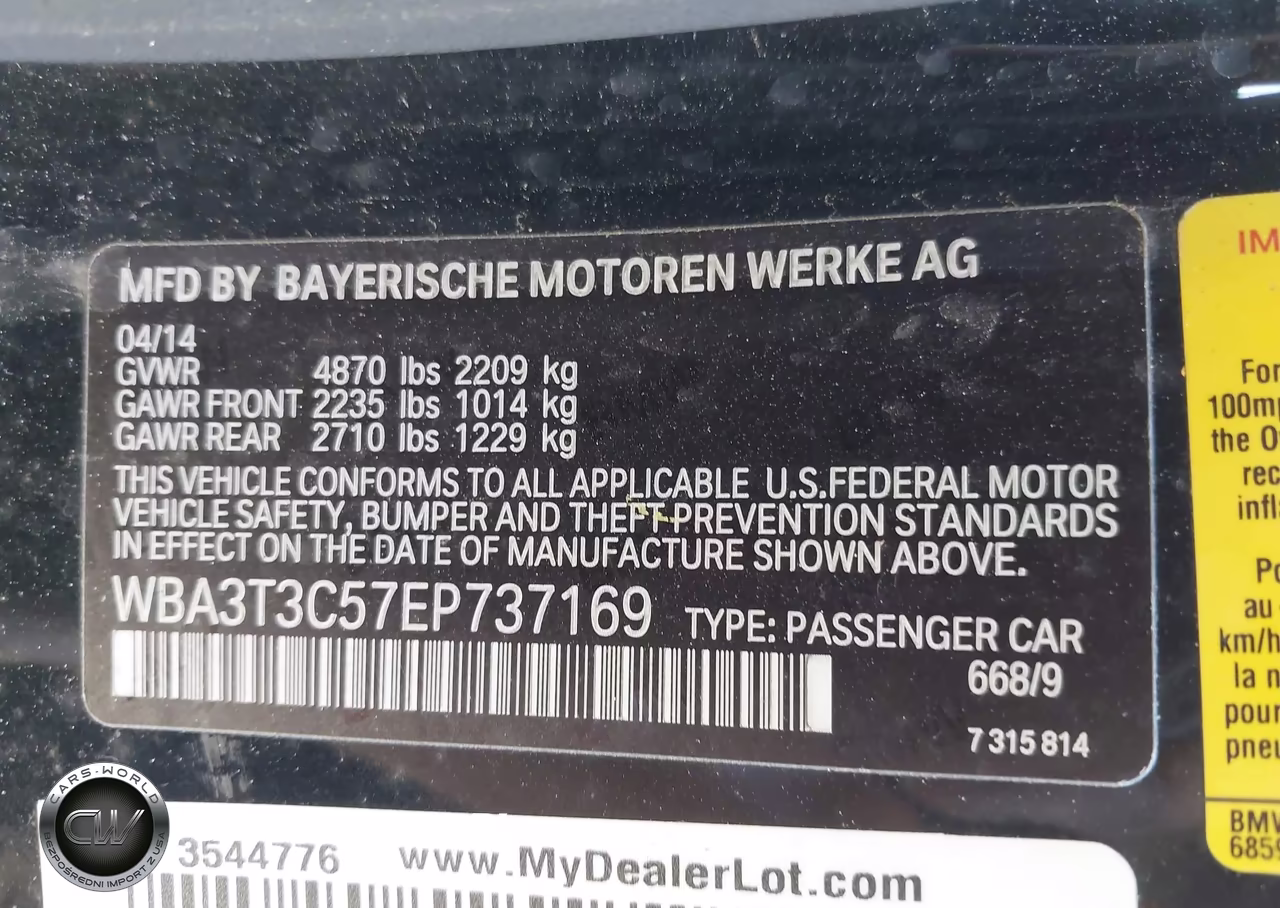 2014 BMW 435I VIN:WBA3T3C57EP737169 - 9