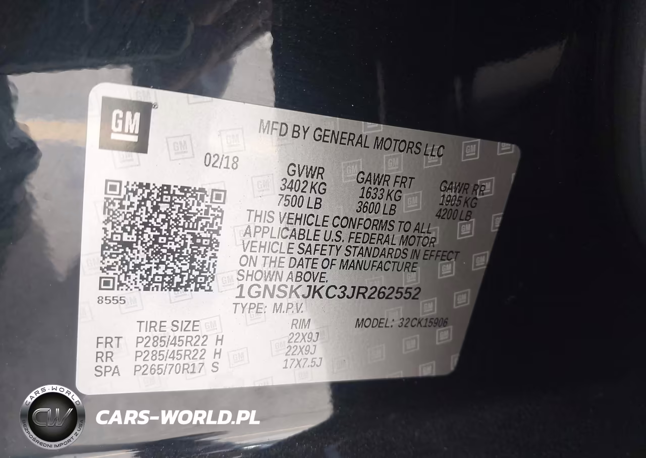 2018 Chevrolet Suburban Premier VIN:1GNSKJKC3JR262552 - 9