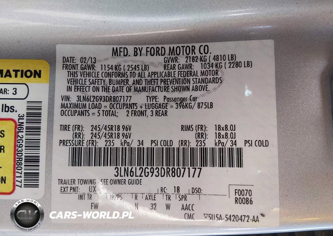 2013 Lincoln Mkz VIN:3LN6L2G93DR807177 - 9