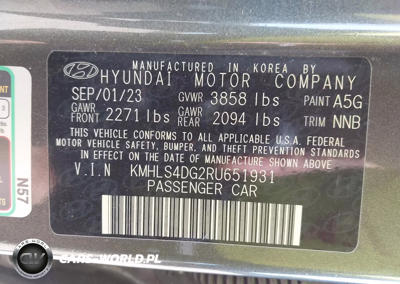 2024 Hyundai Elantra Sel VIN:KMHLS4DG2RU651931 - 9