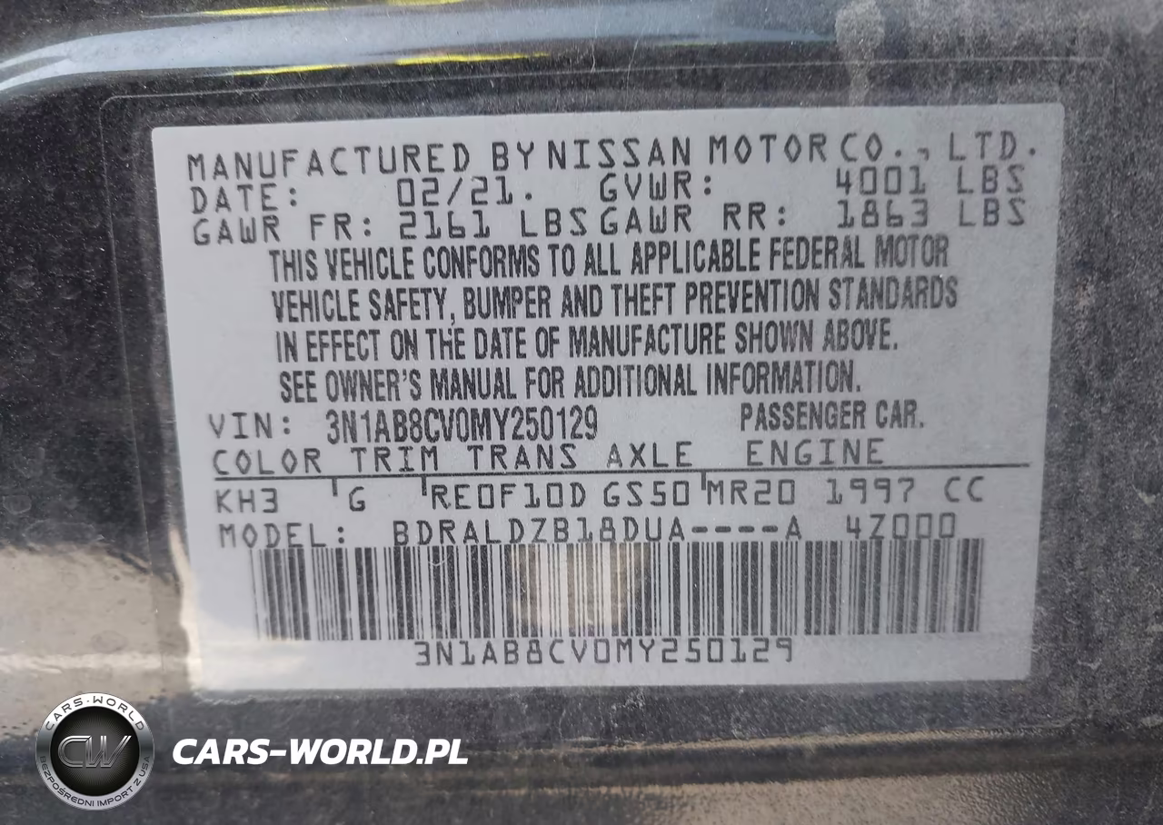 2021 Nissan Sentra Sv Xtronic Cvt VIN:3N1AB8CV0MY250129 - 9
