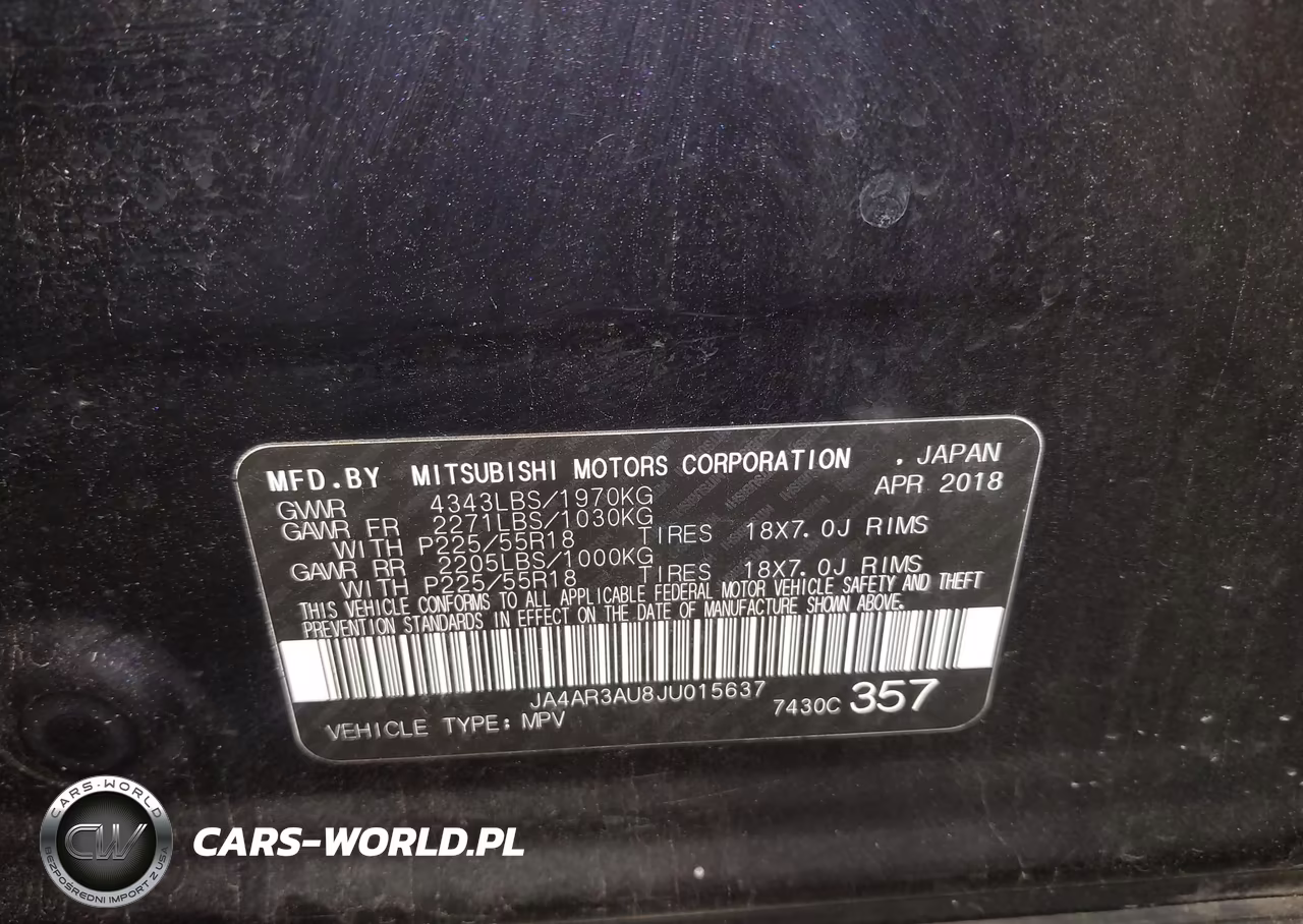 2018 Mitsubishi Outlander Sport 2.0 Le VIN:JA4AR3AU8JU015637 - 9