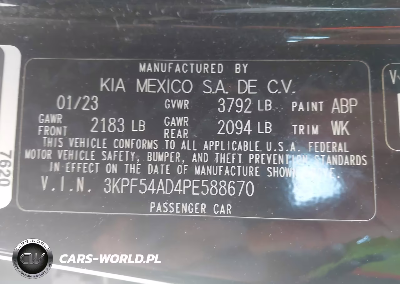 2023 Kia Forte Gt-Line VIN:3KPF54AD4PE588670 - 9