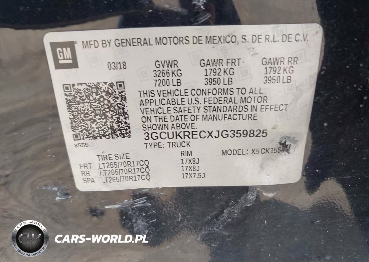 2018 Chevrolet Silverado 1500 1Lt VIN:3GCUKRECXJG359825 - 9