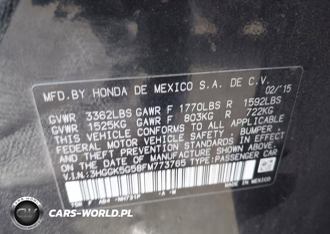 2015 Honda Fit Lx VIN:3HGGK5G58FM773765 - 9