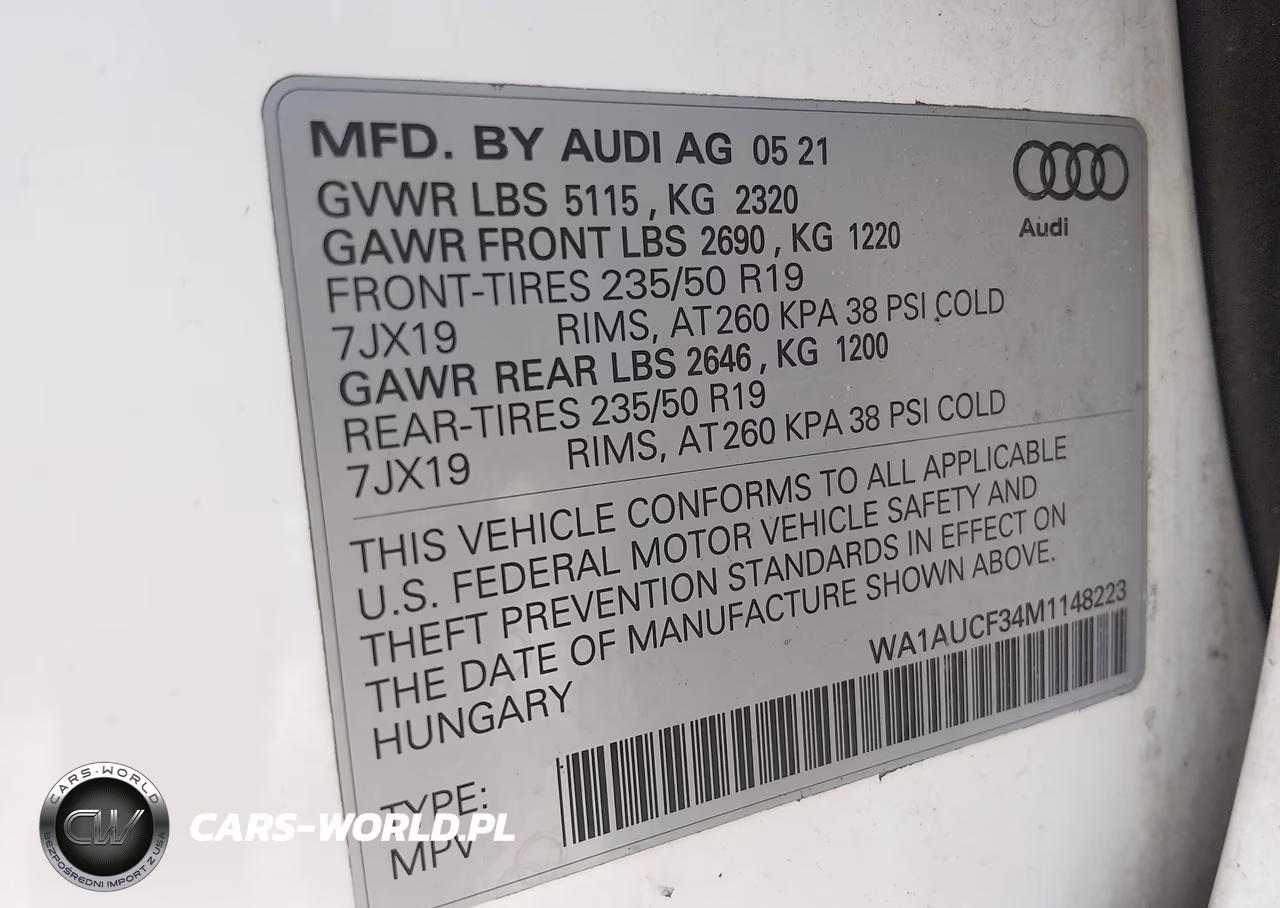 2021 Audi Q3 Premium 40 Tfsi Quattro Tiptronic VIN:WA1AUCF34M1148223 - 9