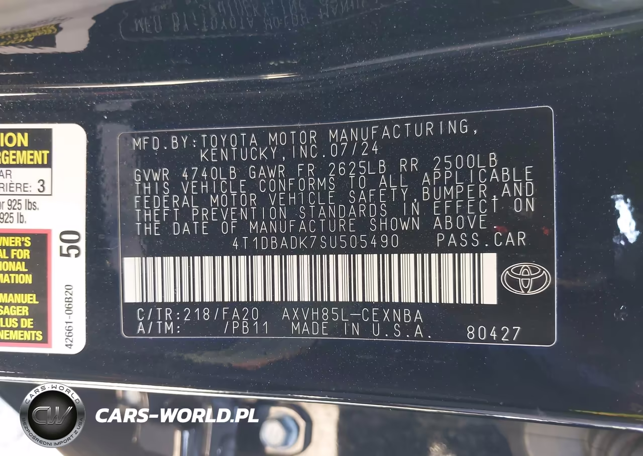 2025 Toyota Camry Le VIN:4T1DBADK7SU505490 - 9