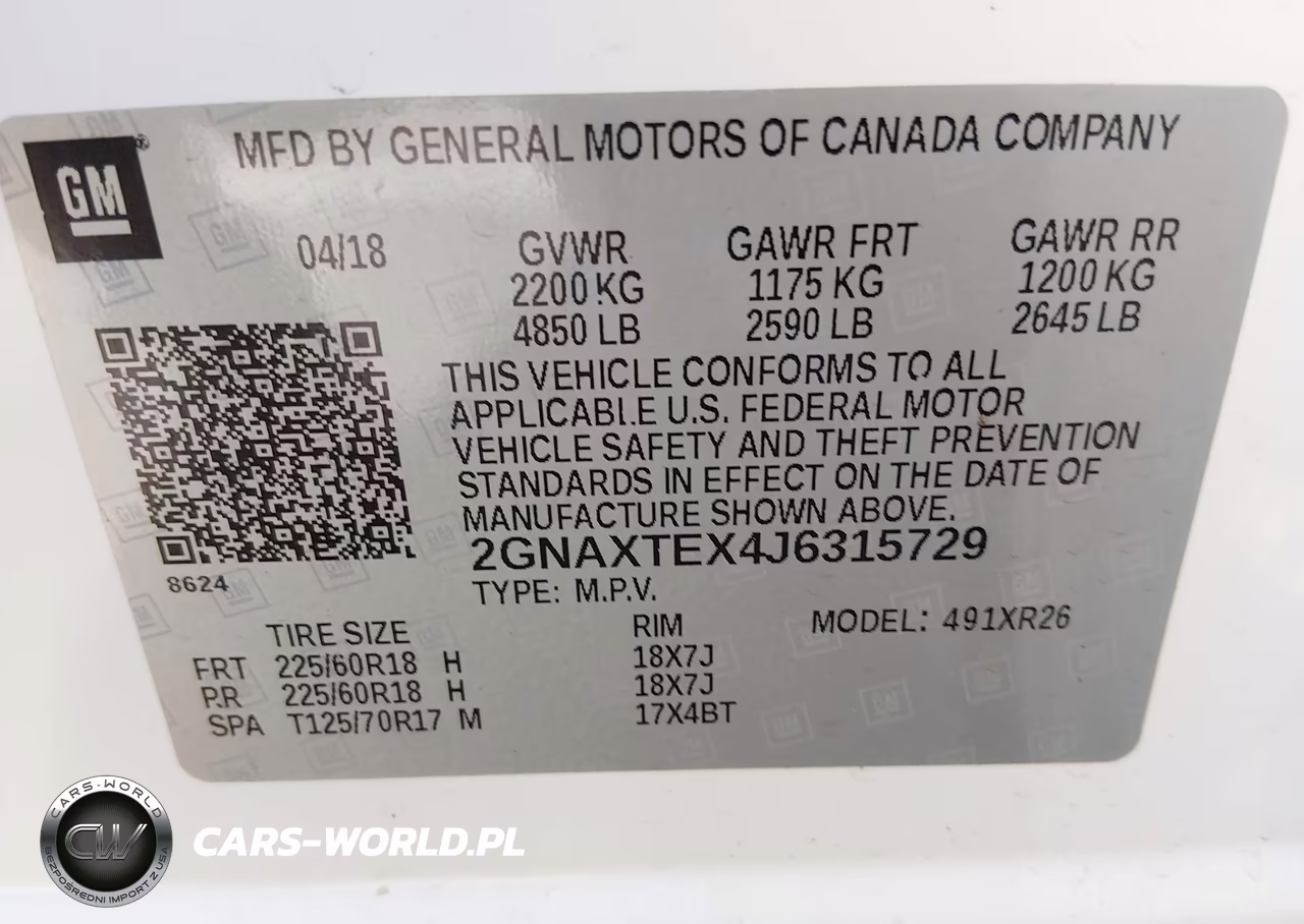 2018 Chevrolet Equinox Lt VIN:2GNAXTEX4J6315729 - 9