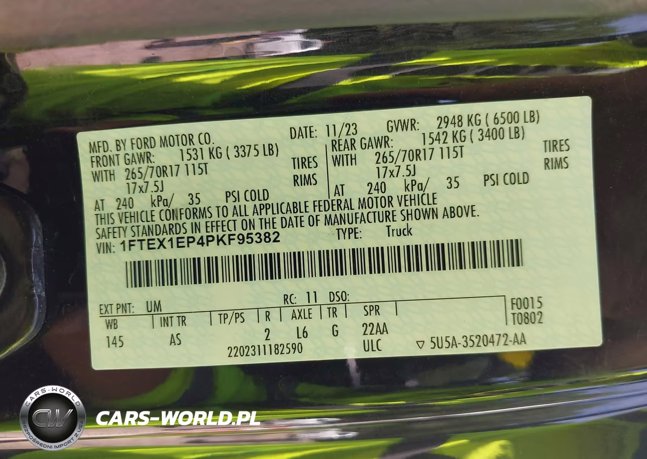 2023 Ford F-150 Xl VIN:1FTEX1EP4PKF95382 - 9