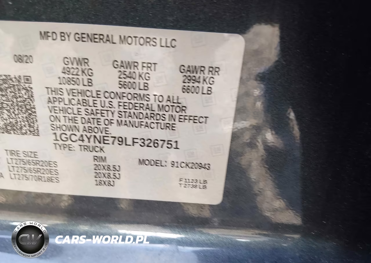 2020 Chevrolet Silverado 2500Hd 4Wd Long Bed Lt VIN:1GC4YNE79LF326751 - 9