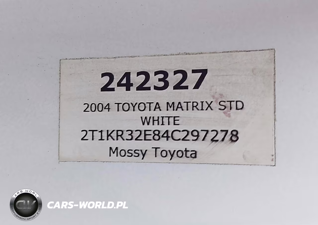 2004 Toyota Matrix Standard VIN:2T1KR32E84C297278 - 9