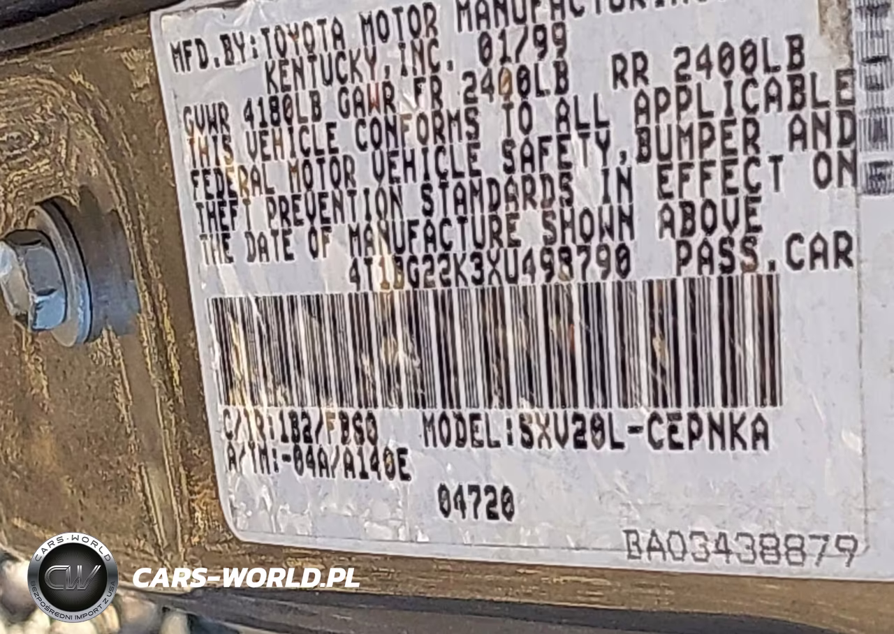1999 Toyota Camry Le VIN:4T1BG22K3XU498790 - 9