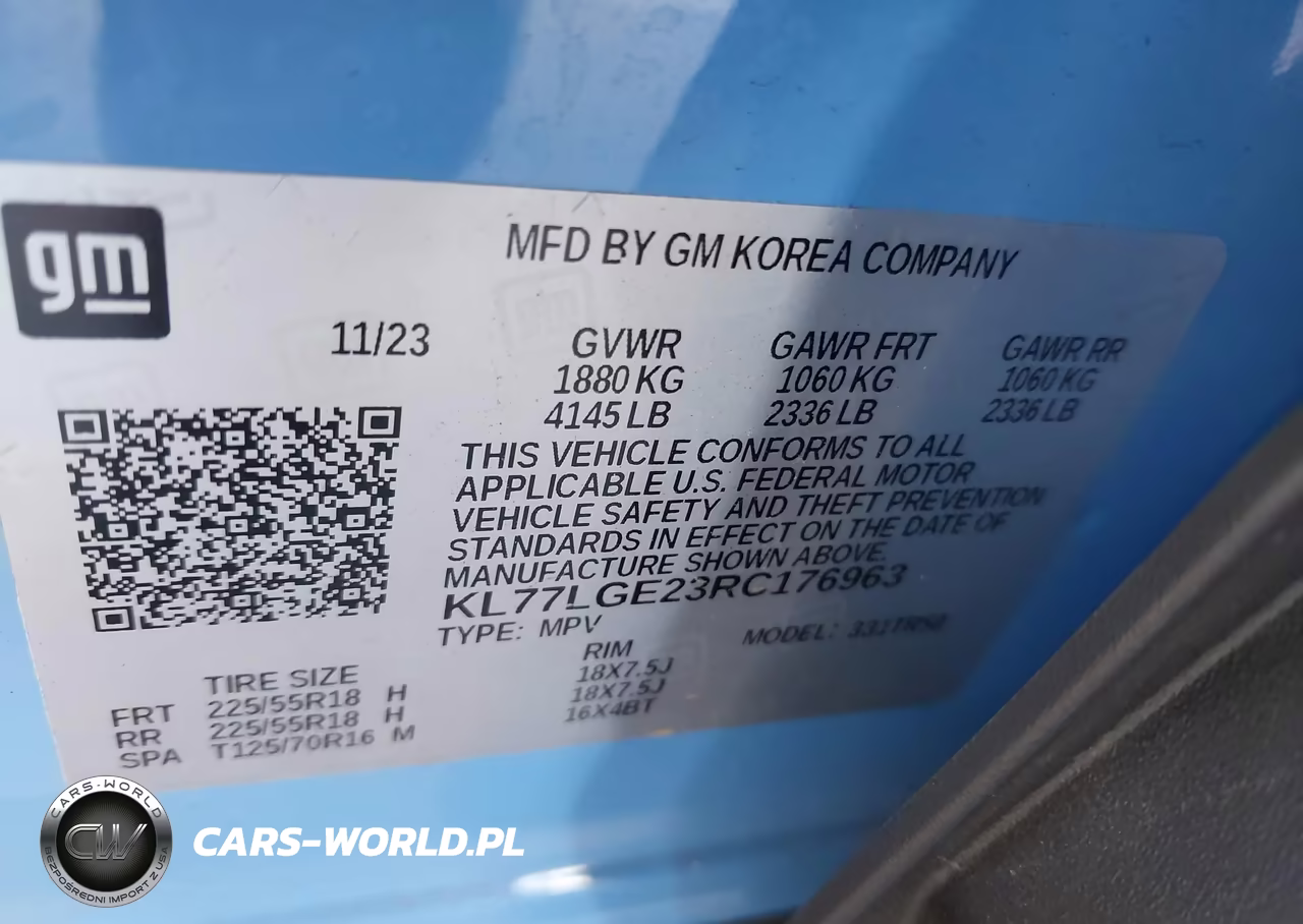 2024 Chevrolet Trax Fwd 1Rs VIN:KL77LGE23RC176963 - 9
