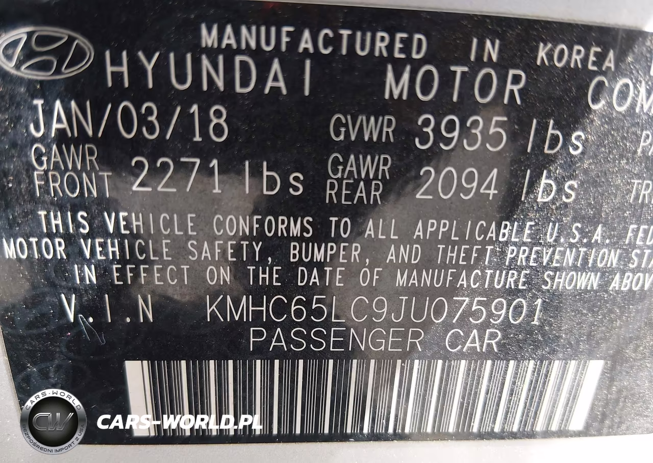 2018 Hyundai Ioniq Hybrid Blue VIN:KMHC65LC9JU075901 - 9