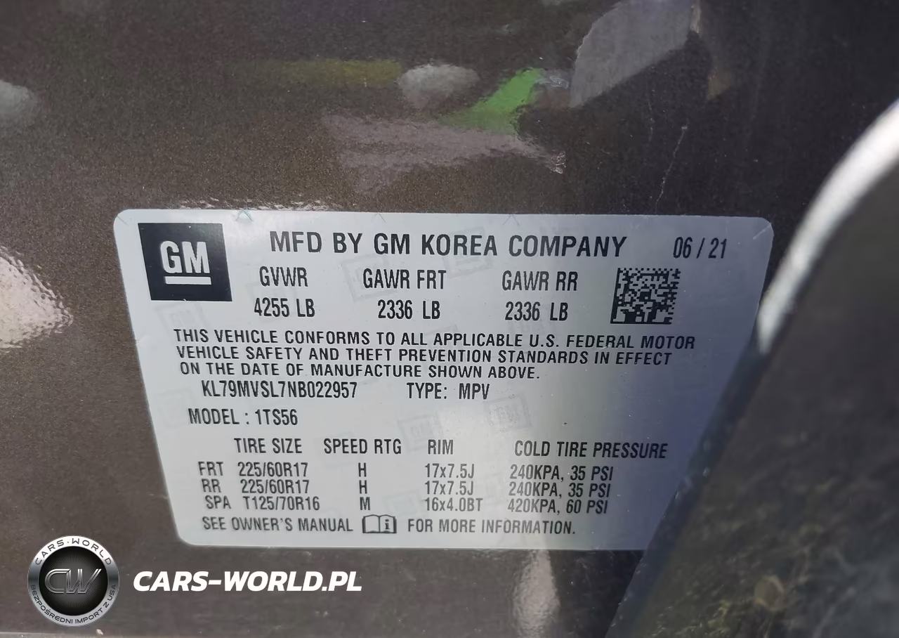 2022 Chevrolet Trailblazer Fwd Activ VIN:KL79MVSL7NB022957 - 9