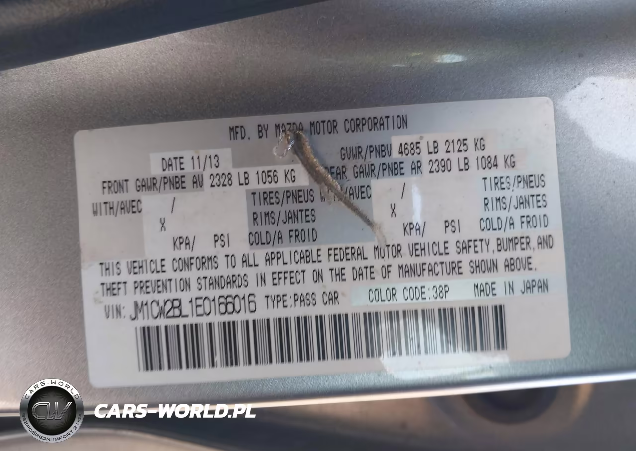 2014 Mazda Mazda5 Sport VIN:JM1CW2BL1E0166016 - 9