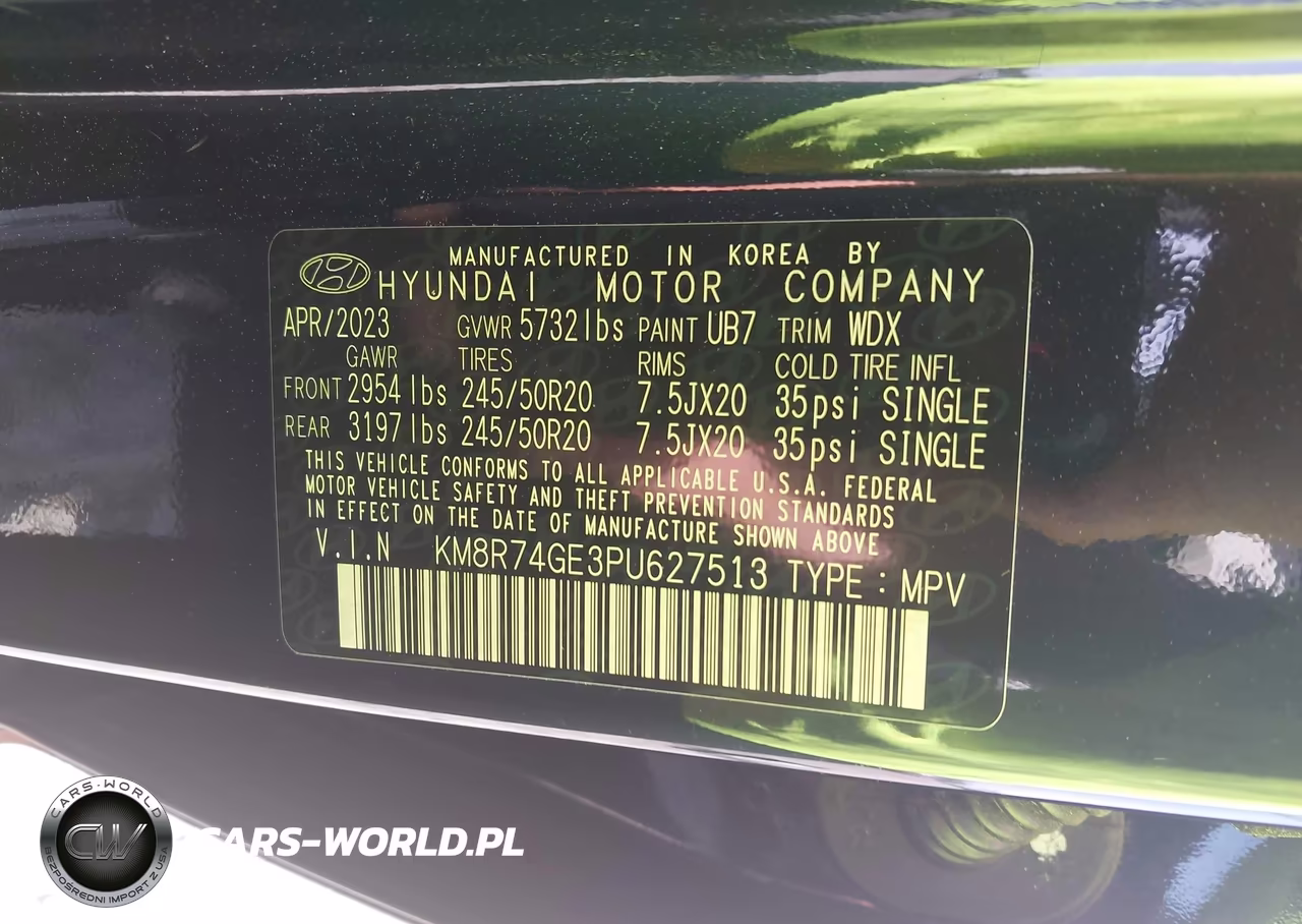 2023 Hyundai Palisade Calligraphy VIN:KM8R74GE3PU627513 - 9