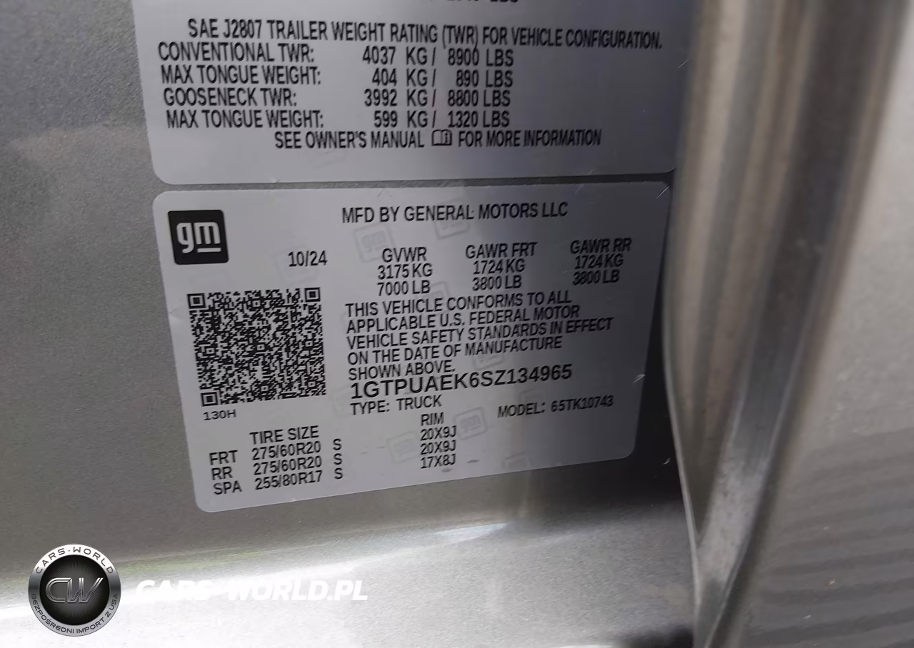 2025 GMC Sierra 1500 4Wd Standard Box Pro VIN:1GTPUAEK6SZ134965 - 9