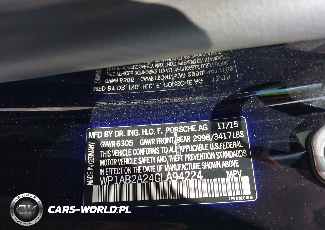 2016 Porsche Cayenne S VIN:WP1AB2A24GLA94224 - 9