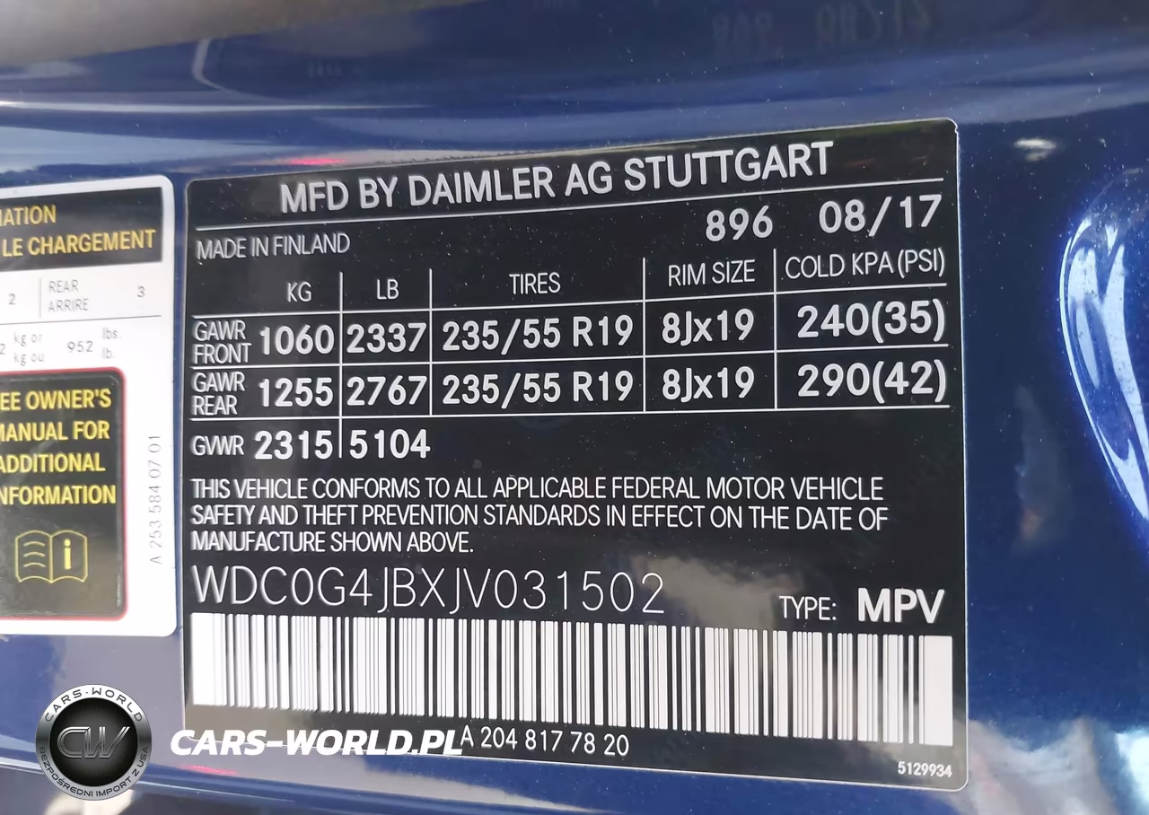 2018 Mercedes-Benz Glc 300 VIN:WDC0G4JBXJV031502 - 9