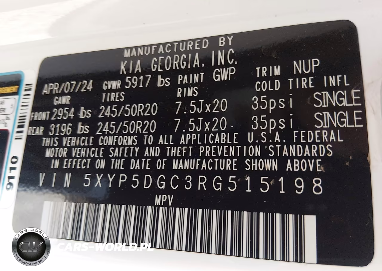 2024 Kia Telluride Sx Prestige VIN:5XYP5DGC3RG515198 - 9