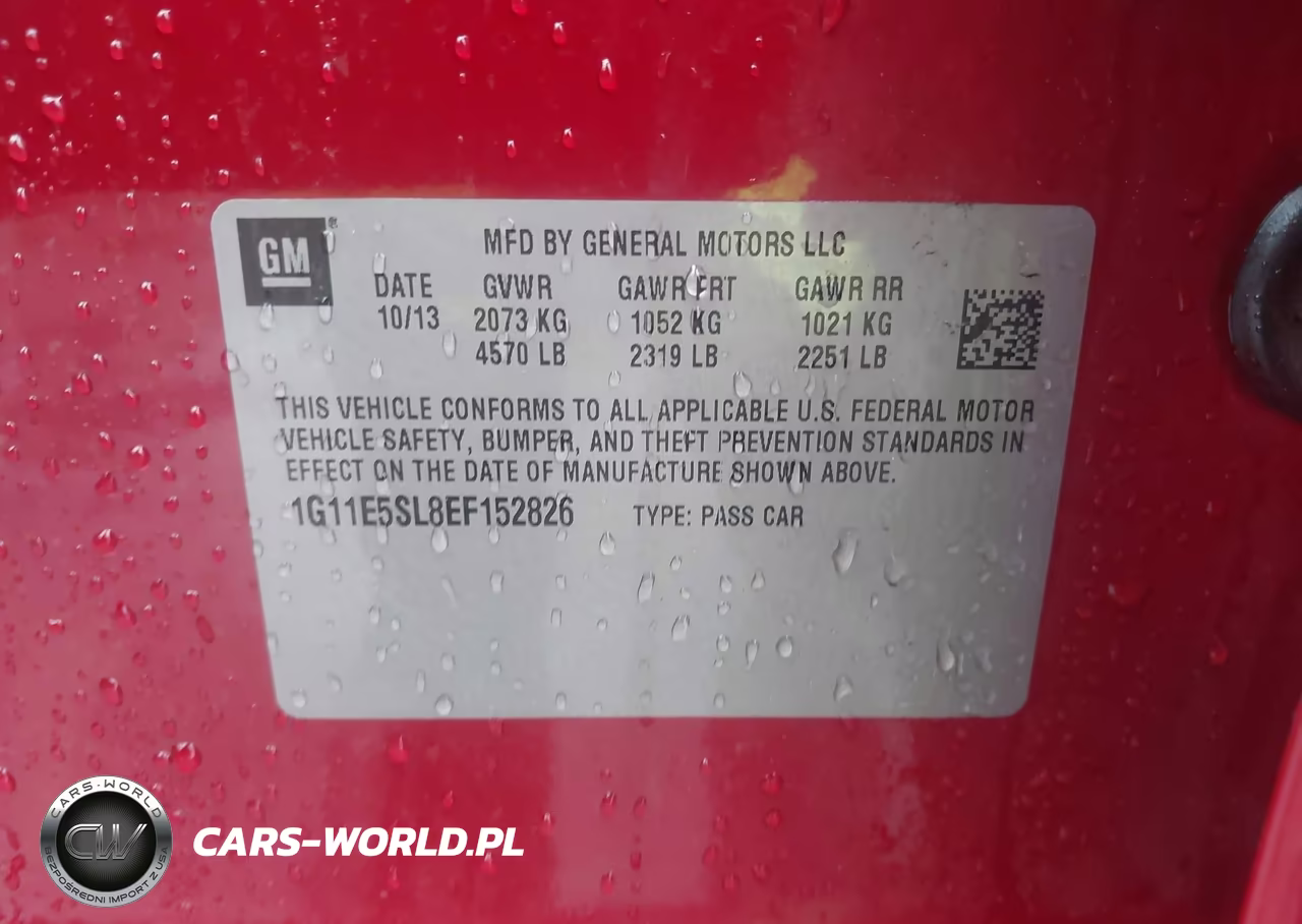 2014 Chevrolet Malibu 2Lt VIN:1G11E5SL8EF152826 - 9