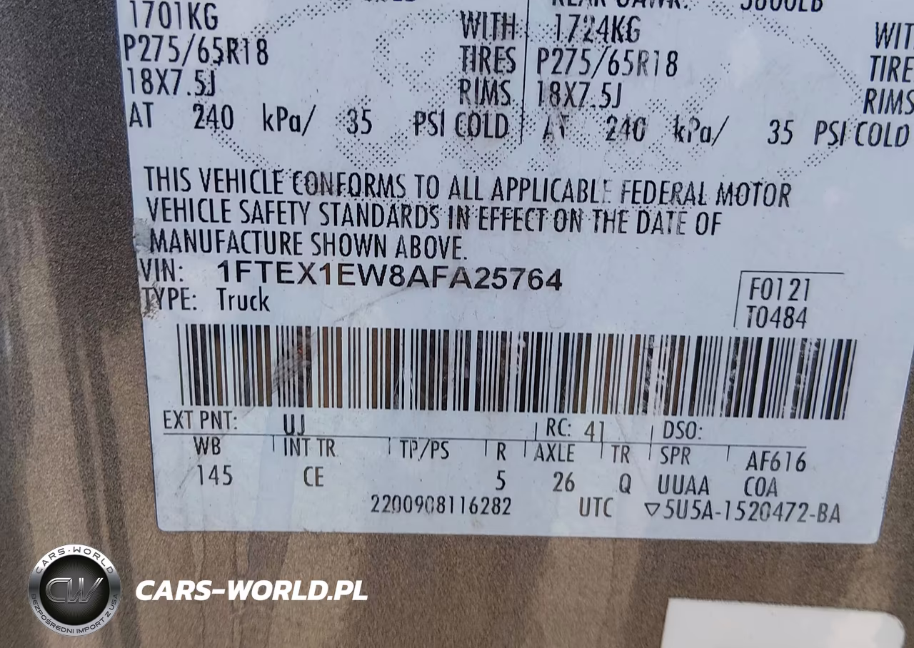 2010 Ford F-150 Stx-Xl VIN:1FTEX1EW8AFA25764 - 9