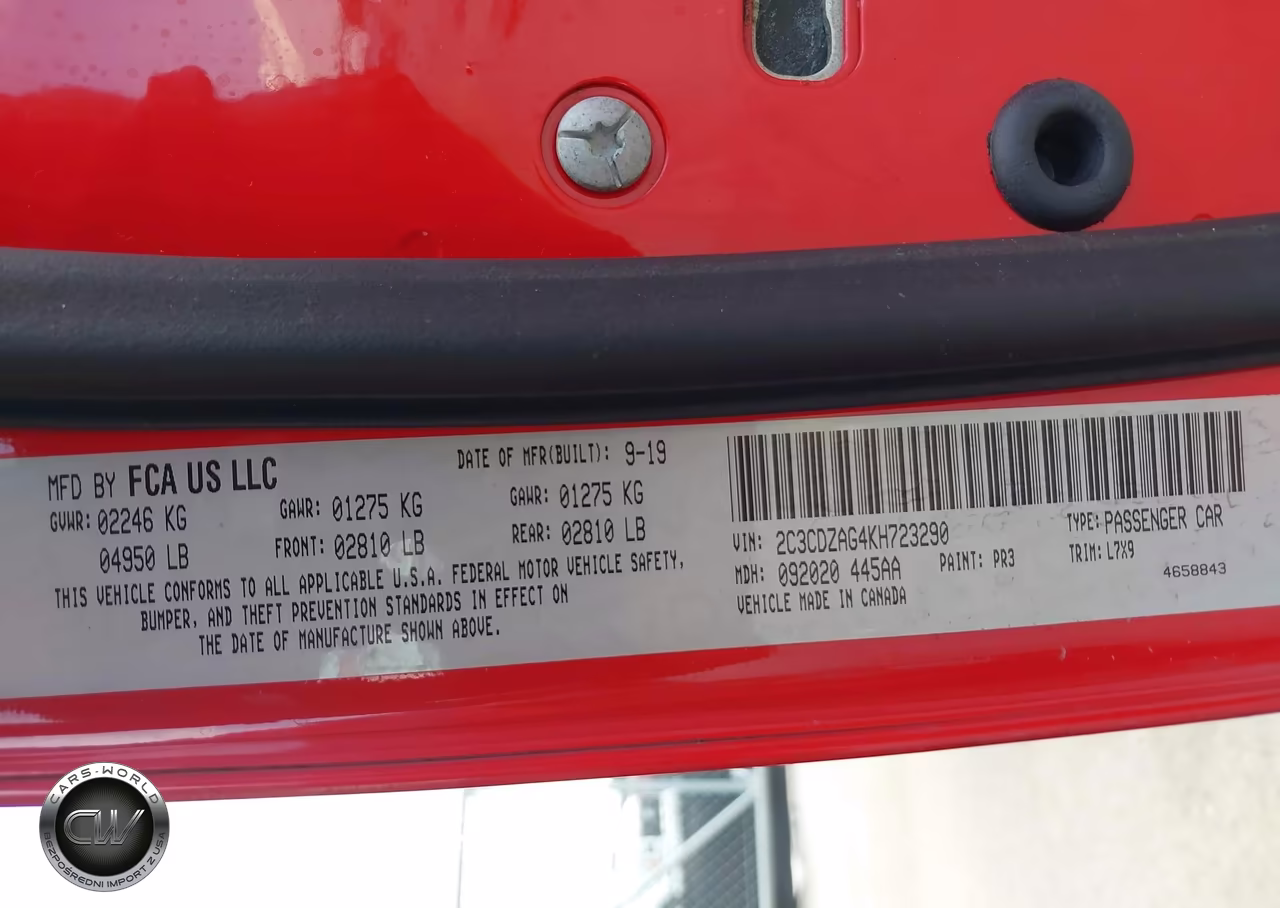 2019 Dodge Challenger Sxt VIN:2C3CDZAG4KH723290 - 9