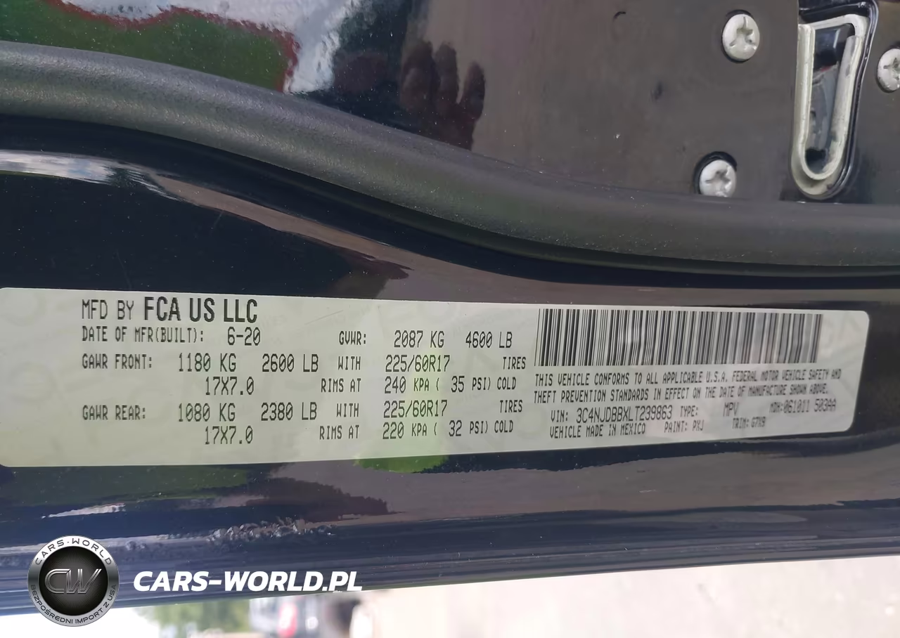 2020 Jeep Compass Sun And Safety 4X4 VIN:3C4NJDBBXLT239863 - 9