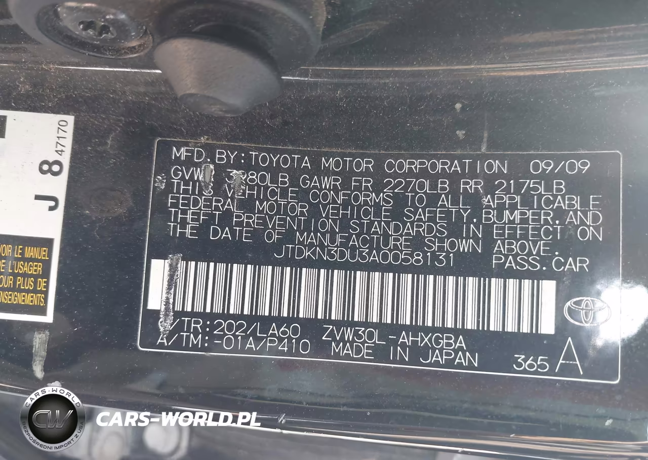 2010 Toyota Prius Iv VIN:JTDKN3DU3A0058131 - 9