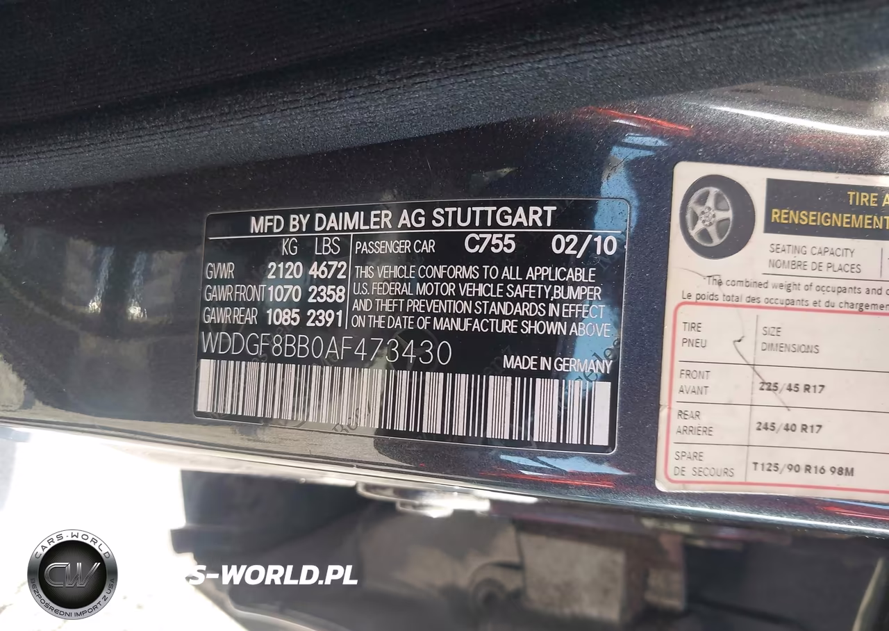 2010 Mercedes-Benz C 300 Luxury 4Matic-Sport 4Matic VIN:WDDGF8BB0AF473430 - 9
