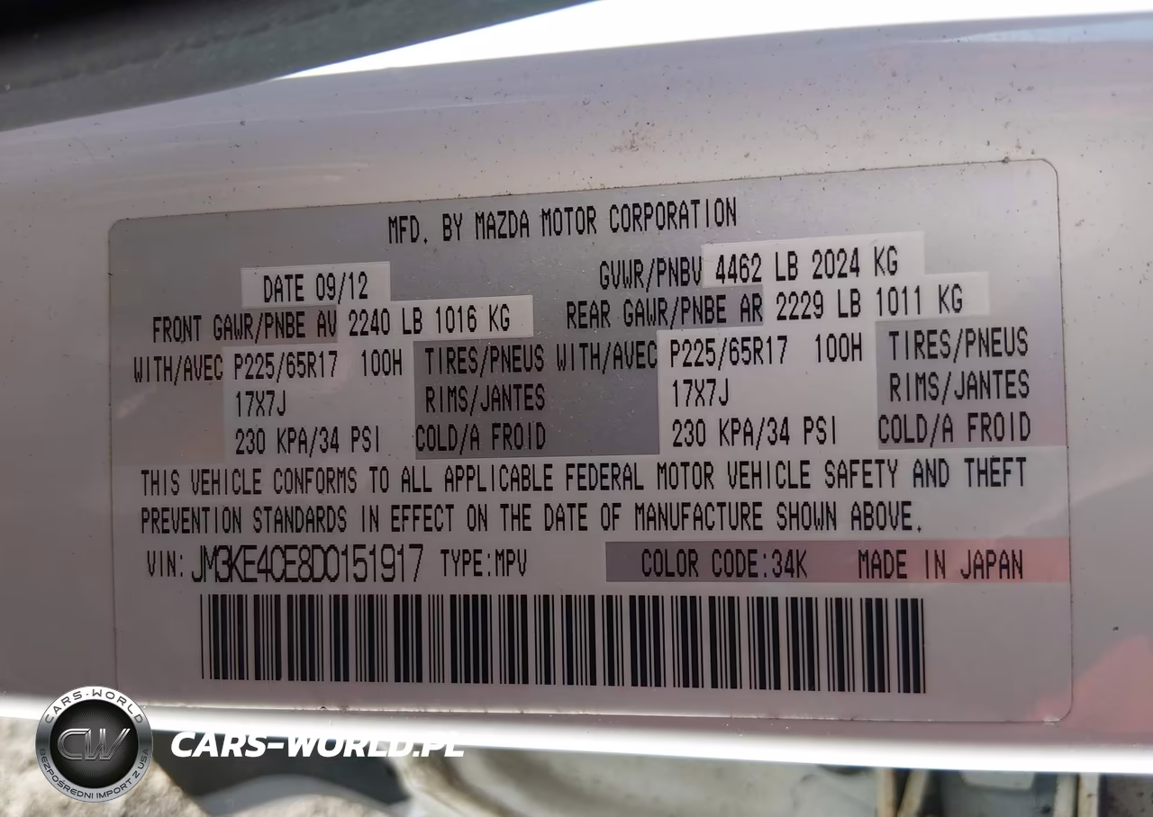 2013 Mazda Cx-5 Touring VIN:JM3KE4CE8D0151917 - 9