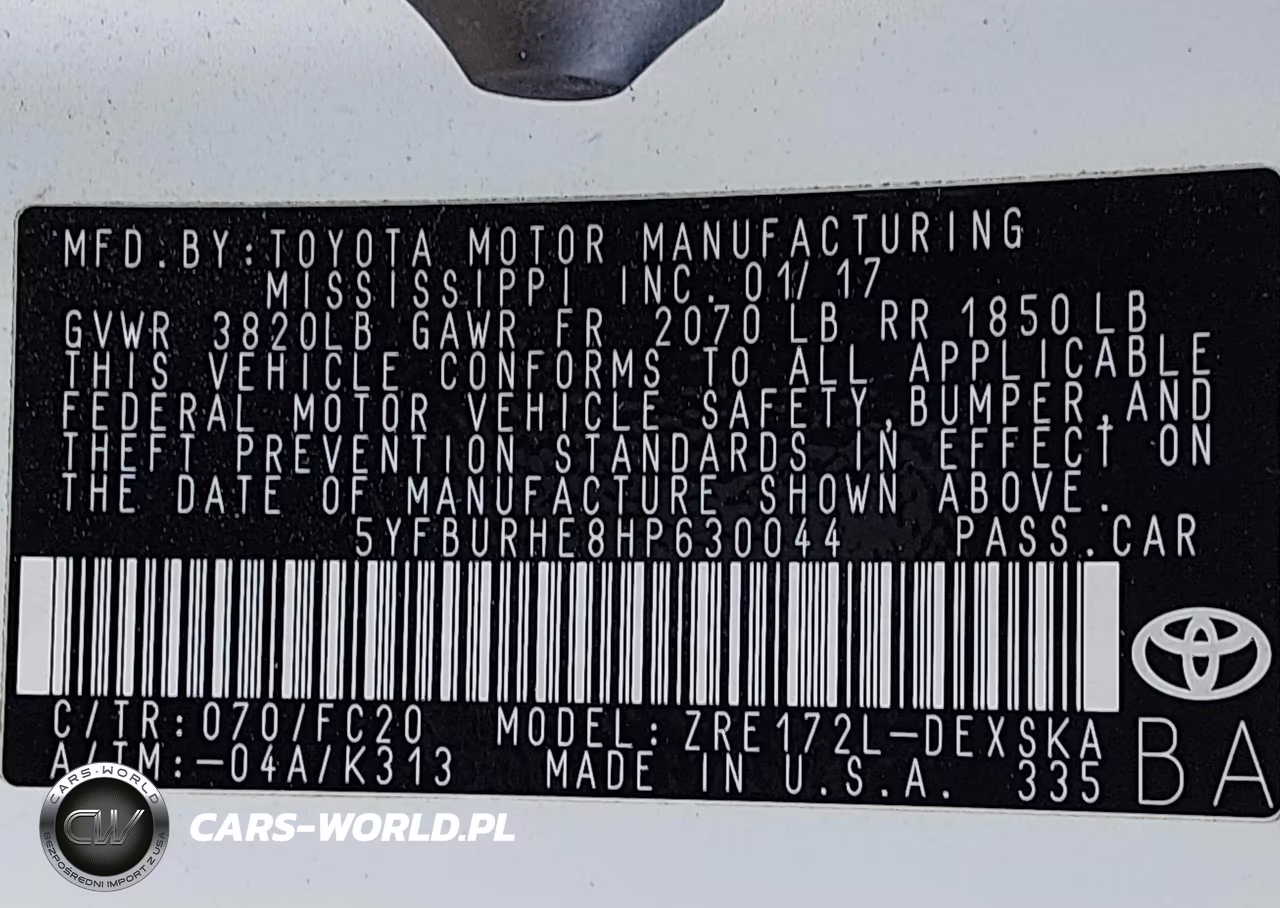 2017 Toyota Corolla Se Special Edition VIN:5YFBURHE8HP630044 - 9