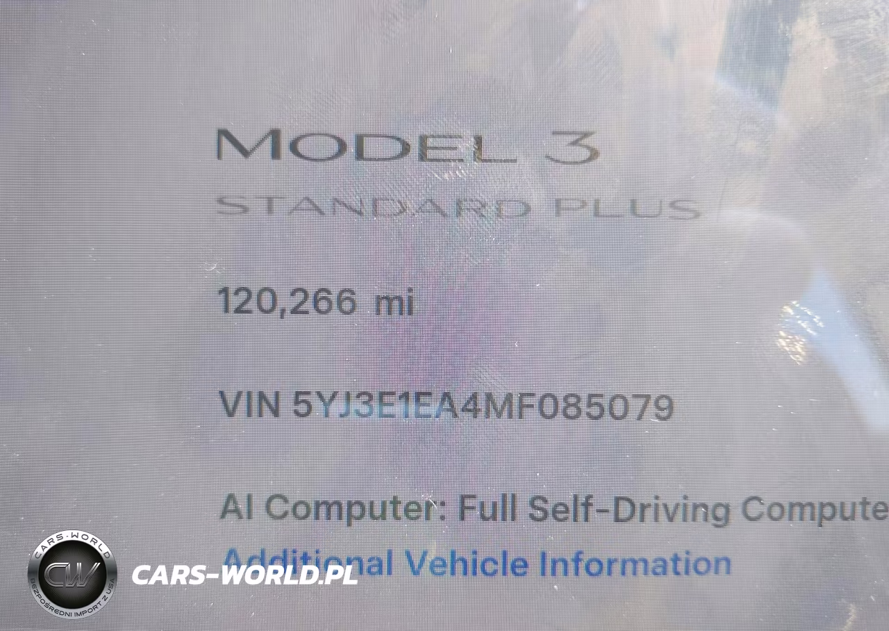 2021 Tesla Model 3 Standard Range Plus Rear-Wheel Drive VIN:5YJ3E1EA4MF085079 - 15