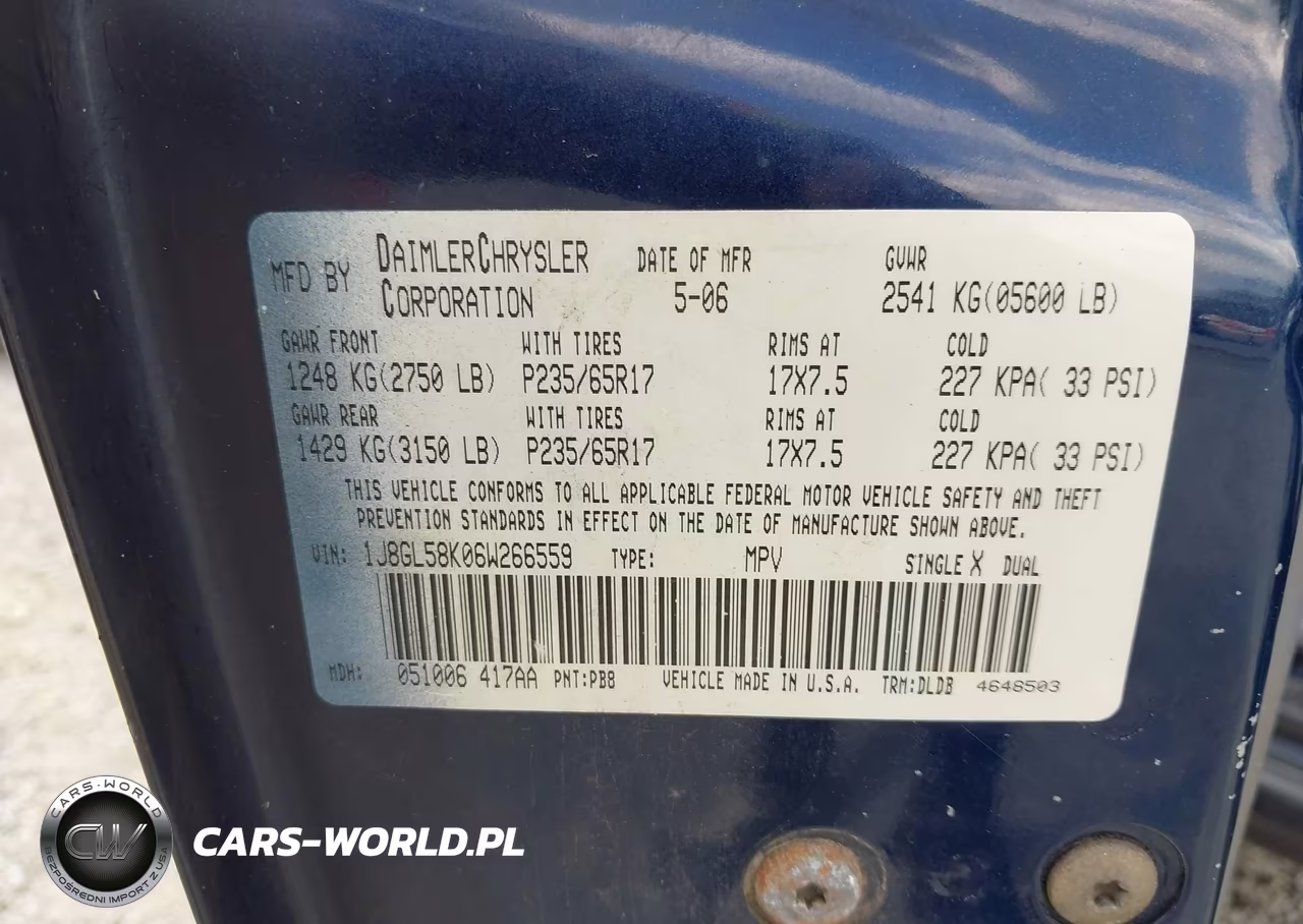 2006 Jeep Liberty Limited Edition VIN:1J8GL58K06W266559 - 9