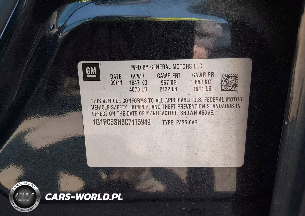 2012 Chevrolet Cruze Ls VIN:1G1PC5SH3C7175949 - 9