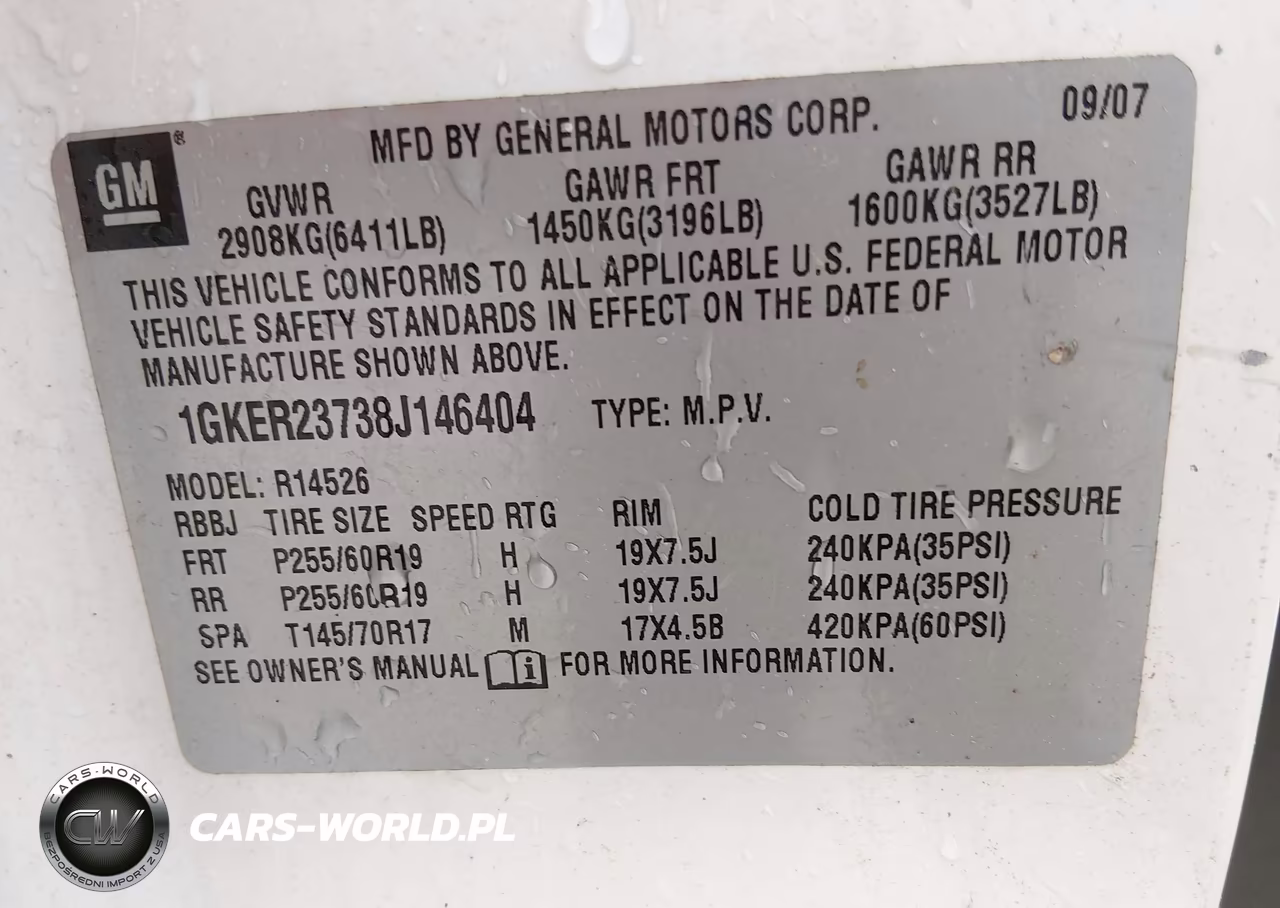 2008 GMC Acadia Slt-1 VIN:1GKER23738J146404 - 9