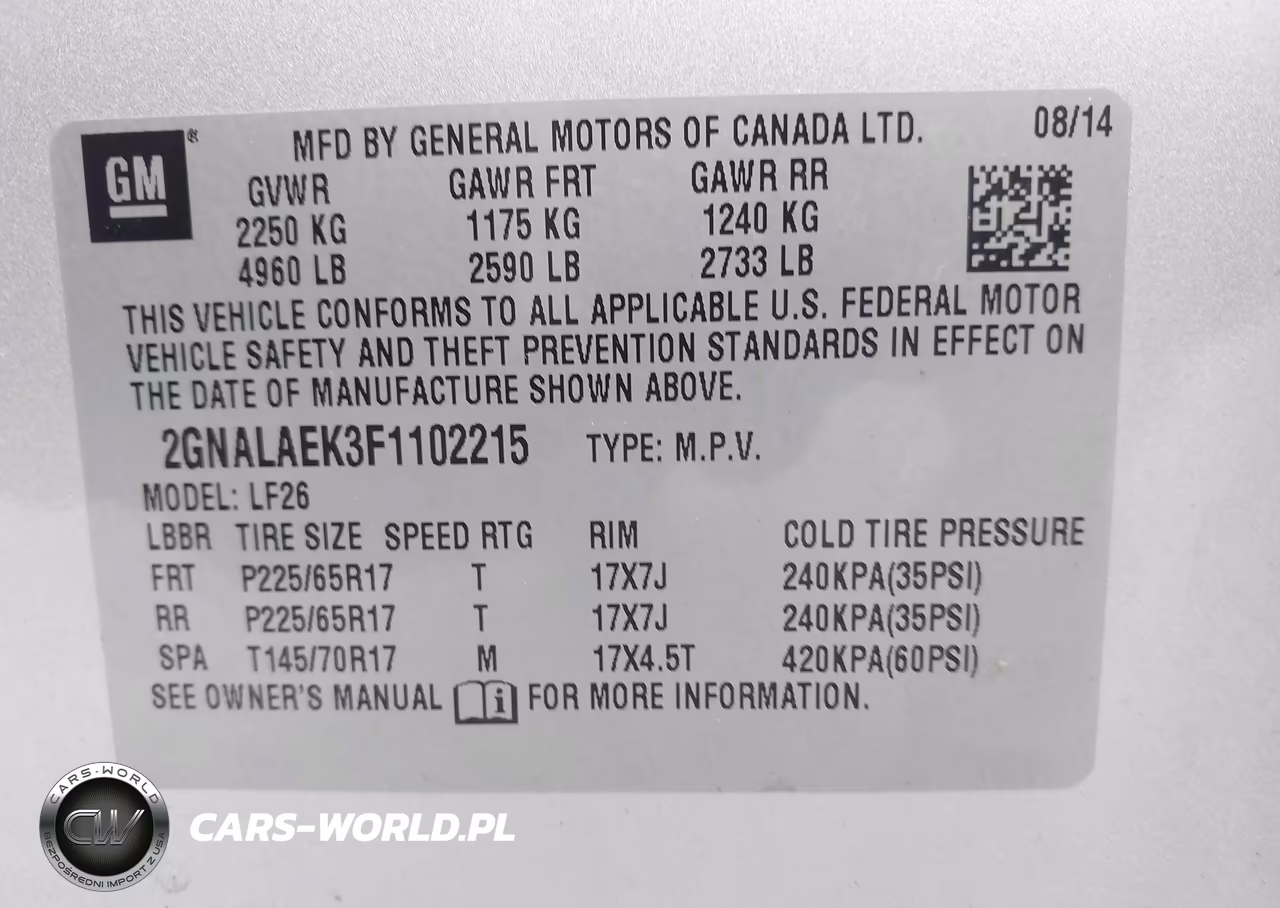 2015 Chevrolet Equinox Ls VIN:2GNALAEK3F1102215 - 9