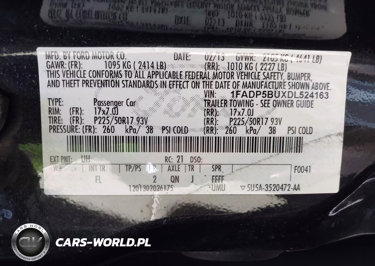 2013 Ford C-Max Hybrid Sel VIN:1FADP5BUXDL524163 - 9