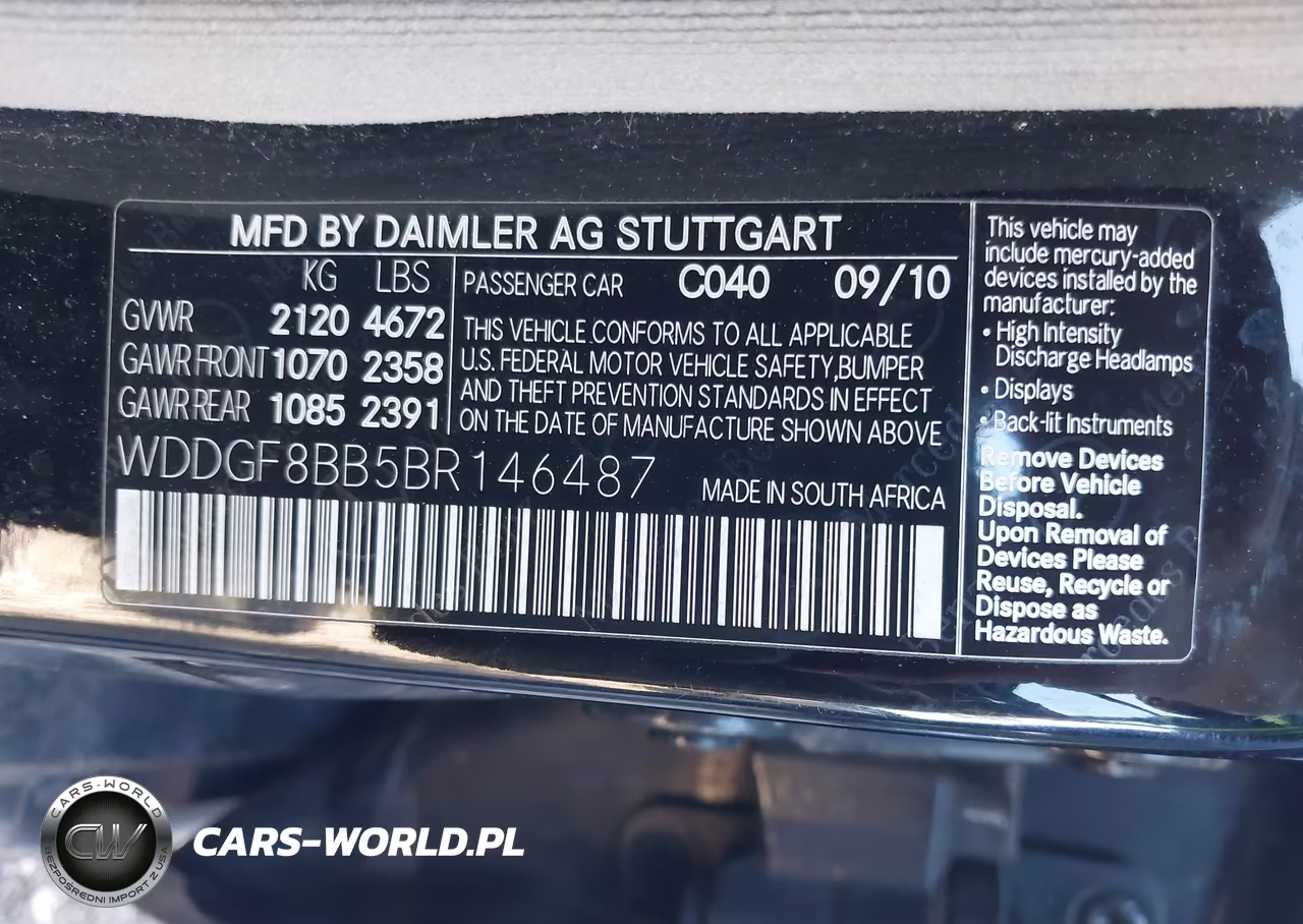 2011 Mercedes-Benz C 300 Luxury 4Matic-Sport 4Matic VIN:WDDGF8BB5BR146487 - 9