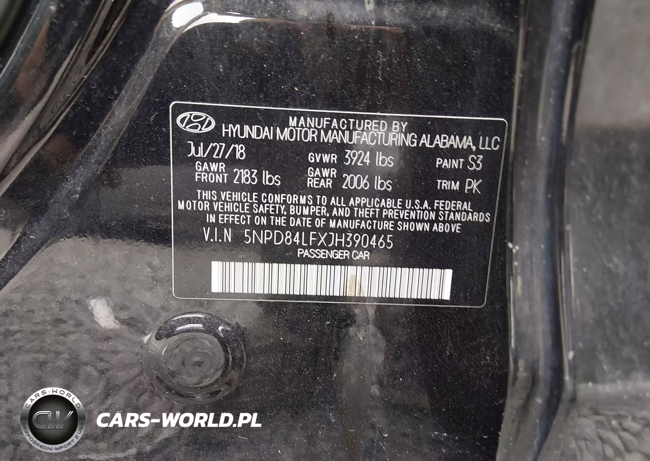 2018 Hyundai Elantra Sel VIN:5NPD84LFXJH390465 - 9